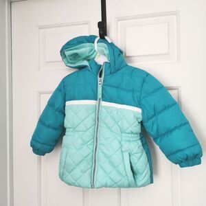 2/$35 Pink platinum puffer jacket size 2